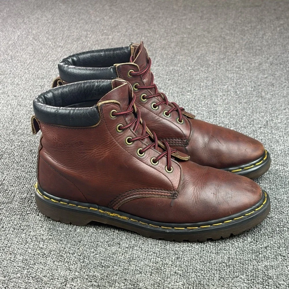 Vintage Dr Martens 939 Ben Boot Made In England Oxblood Leather Mens US 10 UK 9